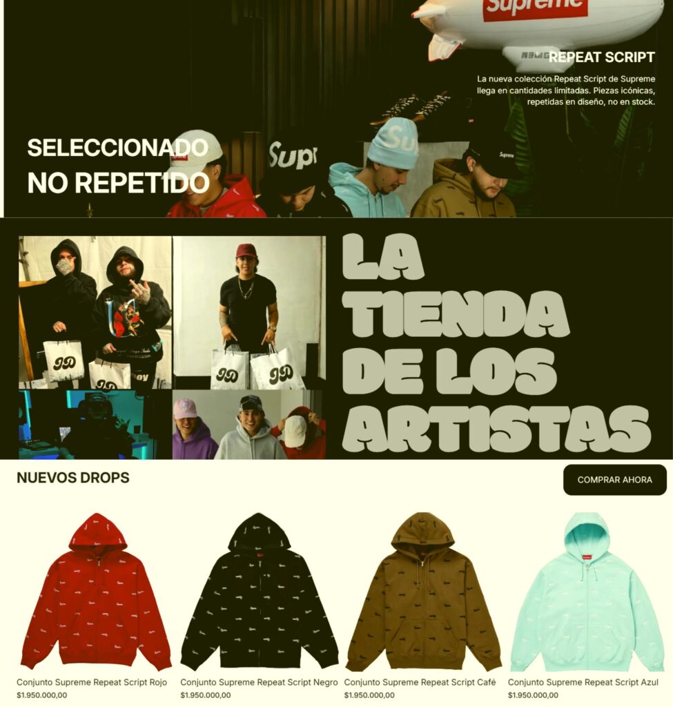 Diseño de interfaz UX/UI desarrollado por diseñador gráfico en Medellín